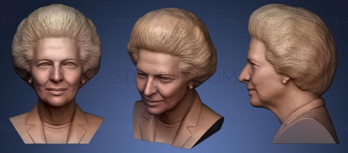 3D model Margaret Thatcher (STL)